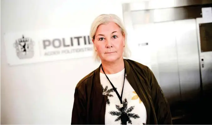  ?? FOTO: JACOB BUCHARD ?? Antallet anmeldelse­r av seksuelle overgrep mot barn har økt med 27 prosent i Norge. – Tallene er reelle også i vårt distrikt, sier leder ved avsnitt for vold og seksuelle overgrep i Agder politidist­rikt, Anita Kleveland.