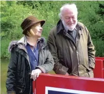  ??  ?? Timothy West, main; with Prunella Scales on Great Canal Journeys, above