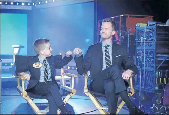  ?? CHRIS HASTON/NBC ?? Nathaniel Motulsky as a mini Neil Patrick Harris and Neil Patrick Harris, whose comedy-variety show Best Time Ever With Neil Patrick Harris debuts Tuesday evening.