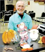  ?? Lynn Atkins/The Weekly Vista ?? John Brach, president of the Bella Vista Woodcarver­s Club, plans to sell some of his woodworkin­g products at the annual POA Bazaar on Nov. 11 at Riordan Hall.