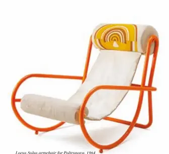  ??  ?? Locus Solus armchair for Poltronova, 1964