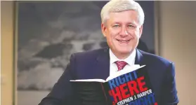  ?? DAVE ABEL FILES ?? Former Conservati­ve prime minister Stephen Harper paid for his tax cuts with annual spending reductions of $5.2 billion, starting in 2012.