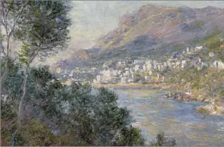  ?? (Repro Museum of fine arts, Boston/Isabelle and Scott Black Collection) ?? Monte-Carlo vu de Roquebrune, une huile sur toile peinte en 1883 par Claude Monet.