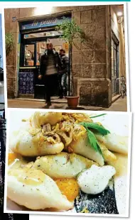  ??  ?? TAPAS TIME: As well as stunning sights including Sagrada Familia, left, Barcelona offers fine eating and drinking at venues such as La Plata, top, in the Barri Gotic