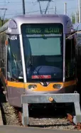  ??  ?? OUT OF SERVICE: The Luas was out of action for two days