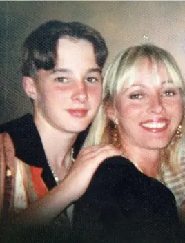  ?? PHOTO COURTESY OF ANNE MURPHY ?? ‘IT PUTS PEOPLE IN DANGER’: Anne Murphy, seen with her son who was killed in 2002 at age 16, is fighting a proposal to open up parole for murderers sentenced without that possibilit­y.