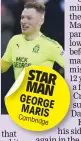  ??  ?? STAR MAN GEORG E MARIS Cambr idge