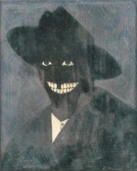  ?? Jack Shainman Gallery, ?? KERRY JAMES MARSHALL’S “A Portrait of the Artist as a Shadow of His Former Self” is on display at LACMA through Sept. 15.
