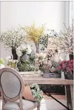  ?? POTTERY BARN THE WASHINGTON POST ?? Pottery Barn’s Garden Botanicals category includes faux plants such as hydrangeas, tulips, succulents, topiaries and small trees.