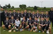  ??  ?? Sligo’s U14 hurlers are managed by Keith Raymond.