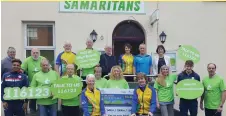  ??  ?? Sligo Samaritans who are the chosen charity. Inset: Ambassador Eve McCrystal will be taking part with her daughter.