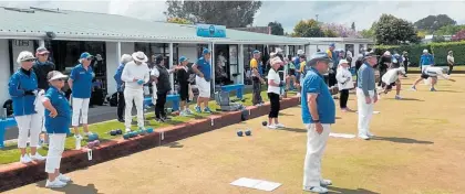  ?? Photo / Bevan Choat ?? Taupō Bowling Club’s Val Duncan Great Lake Classic proved popular at the weekend.