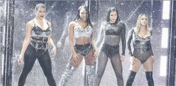  ?? MATT SAYLES/THE ASSOCIATED PRESS ?? Dinah Jane, left, Normani Kordei, Lauren Jauregui and Ally Brooke are the remaining members of Fifth Harmony.