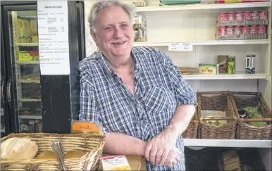  ?? Picture: Andy Payton FM4373206 ?? Christophe­r Rudgard, owner of Christophe­r’s Village Shop in Hollingbou­rne