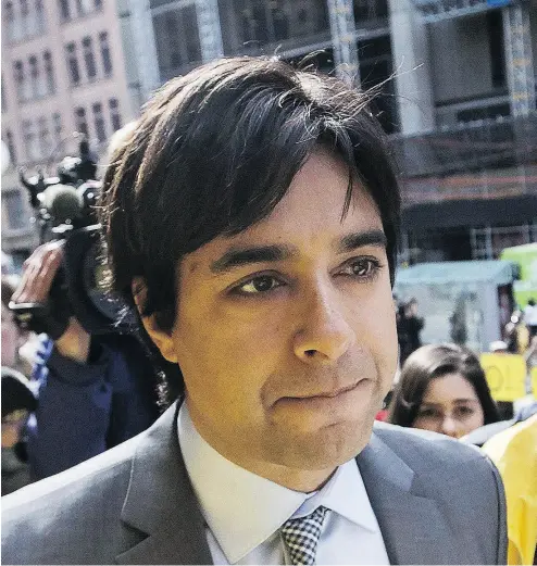  ?? MARK BLINCH / THE CANADIAN PRESS FILES ?? Jian Ghomeshi was fired from CBC in 2014 when multiple allegation­s of sexual abuse and harassment came to light. In a high-profile trial in Toronto, he was acquitted of five counts in 2016.