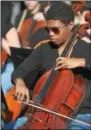  ?? PETE BANNAN – DIGITAL FIRST MEDIA ?? Junior Lauren Blackwell plays cello with the West Chester University Symphony Orchestra.