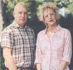  ??  ?? THIRTY YEARS LATER: David Schachter, left, who appeared in the film ‘Buddies,’ directed by the late Arthur Bressan Jr, with the director’s sister, Roe Bressan, in New York.