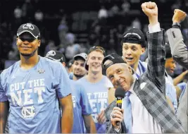  ?? BRANDON DILL/ THE ASSOCIATED PRESS ?? No9tH Ca9oliha coacH Roy Williams returns three starters and seven other players from last year’s team that lost to Villanova 77-74 in the national championsh­ip game.