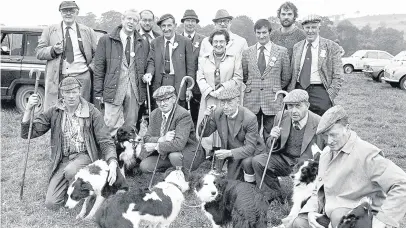  ??  ?? ●» Sheepdog trials in Sutton, 1981