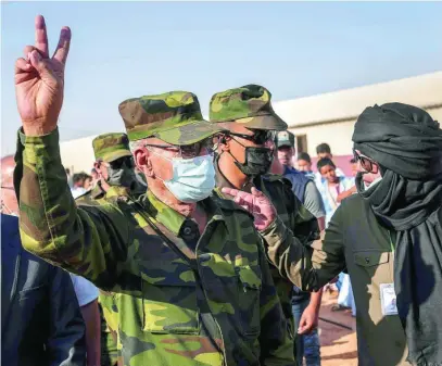  ?? EFE ?? Brahim Ghali, líder del Frente Polisario, permaneció en España del 18 de abril al 1 de junio del pasado año