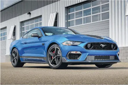  ?? POSTMEDIA ?? Here’s a peek at the new 2021 Ford Mustang Mach 1.