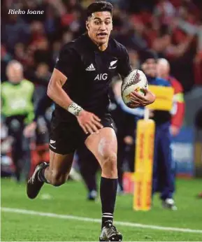  ??  ?? Rieko Ioane