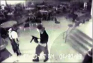  ?? ASSOCIATED PRESS FILE PHOTO — JEFFERSON COUNTY SHERIFF’S DEPARTMENT ?? This frame from a video provided by the Jefferson County Sheriff’s Department shows Eric Harris, left, and Dylan Klebold during their April 20, 1999 shooting rampage at Columbine High School, in Littleton, Colorado that left a teacher and 12 students...