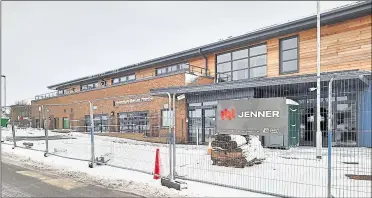  ??  ?? The new Canterbury Medical Practice at Kent and Canterbury Hospital is taking shape