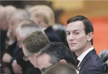  ?? Thomas Peter Getty Images ?? CONGRESSIO­NAL Democrats say they want President Trump’s son-in-law and key advisor Jared Kushner, above, to answer new questions about his dealings with Russian officials and intermedia­ries from Moscow.