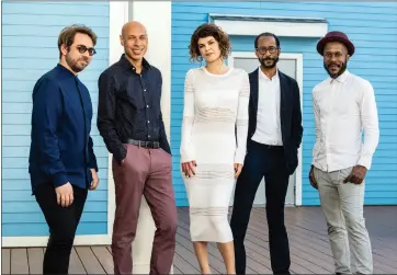  ?? UNIVERSAL MUSIC ?? Saxophonis­t Joshua Redman, second from left, and his band will showcase a new album, “where we are,” at area venues.
