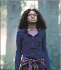  ?? WALT DISNEY STUDIOS ?? Storm Reid has the lead role in the fantasy adventure “A Wrinkle in Time.”