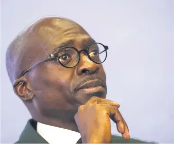  ?? Picture:Gallo Images ?? FELLING OBSTACLES. Finance Minister Malusi Gigaba wants to reduce cost of doing business.