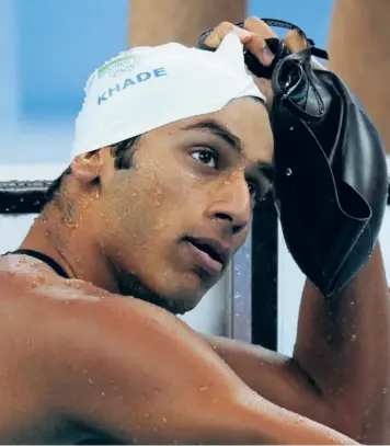  ??  ?? Frustrated: “If we don’t start training and if this situation goes on for another month, there is a very good possibilit­y that I might retire,” says swimmer Virdhawal Khade.afp