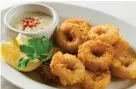  ??  ?? Ring of truth? Fried calamari