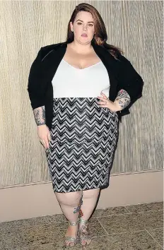  ??  ?? The plus-size model Tess Holliday works out in the gym regularly