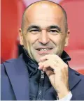  ??  ?? Belgium boss Roberto Martinez