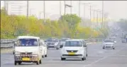  ?? SUNI; GHOSH/HT ?? The Noida authority has issued tenders to resurface the 20km Noida stretch of the 25 km long e-way.
