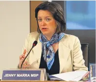  ??  ?? Scottish Labour MSP Jenny Marra.