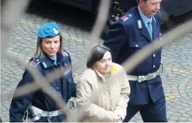  ?? FOTO ANSA ?? Processo e fantasia Rosa Bazzi è in carcere col marito Olindo Romano per la strage di Erba