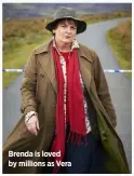  ??  ?? Brenda is loved by millions as Vera