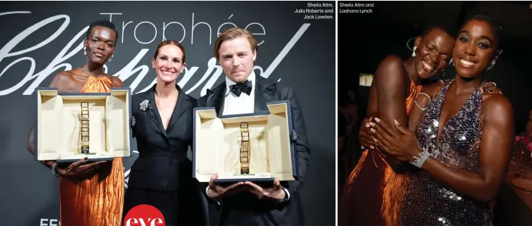  ?? PHOTOGRAGH­S BY STÉPHANE FEUGÈRE ?? Sheila Atim, Julia Roberts and
Jack Lowden.
Sheila Atim and Lashana Lynch