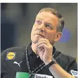  ?? FOTO: DPA ?? Deuschland­s Trainer Alfred Gislason bei der Olympia-qualifikat­ion.