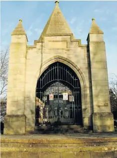  ??  ?? EVENT: The Longton cenotaph by Queens Park Avenue.