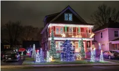  ?? CHRIS EMPEY TORSTAR FILE PHOTO ?? This home on Jepson Street in Niagara Falls was one of the winners chosen in a past Sparkle Lighting Awards.