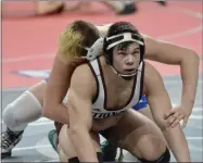  ?? BY JOE BOYLE JBOYLE@DIGITALFIR­STMEDIA.COM @BOYLERALER­TTROY ON TWITTER ?? Brock DelSignore at the Times Union Center on February 29 for the NYSPHSAA Wrestling Championsh­ips.