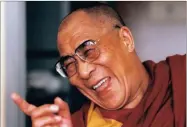  ??  ?? CHEERFUL: A reader knows why The Dalai Lama demonstrat­es happiness in his many public appearance­s: ‘He made the right choice of lifestyle, the middle path.’