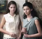  ??  ?? Margherita Mazzucco, left, and Gaia Girace star in “My Brilliant Friend.”