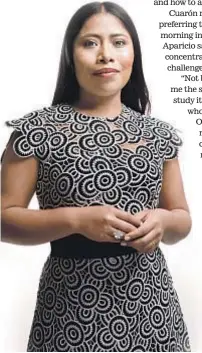  ?? Marcus Yam Los Angeles Times ?? YALITZA Aparicio was often kept in the dark before scenes.