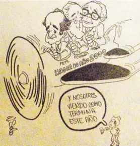  ??  ?? Caricatura publicada en La Nación el 13 de noviembre de 1976.