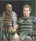  ?? Craig Schwartz ?? “CORIOLANUS” from the 2003-04 season, with Geoff Elliott at right in the title role, and Apollo Dukakis.